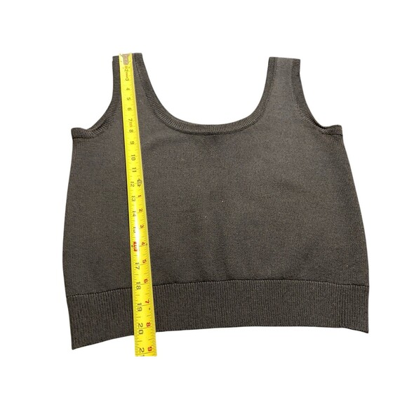 St. John Separates Womens M Black Knit Tank Top Sleeveless Shell USA Vintage - Picture 8 of 9